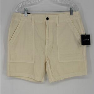 NWT Joes Jeans CHALK  Cotton Fatigue Shorts Mens Size 34